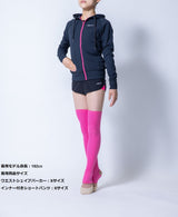 ウエストシェイプパーカー